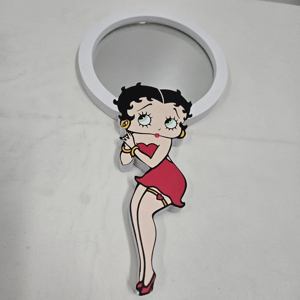 Betty Boop Wood Hand Mirror New In Box 2001 Bright Ideas Vintage